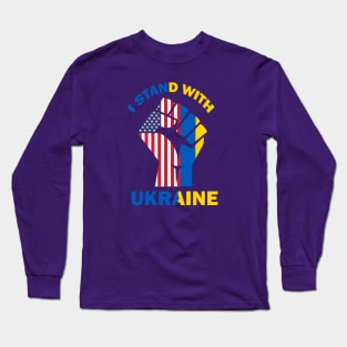 USA stand with Ukraine Long Sleeve T-Shirt